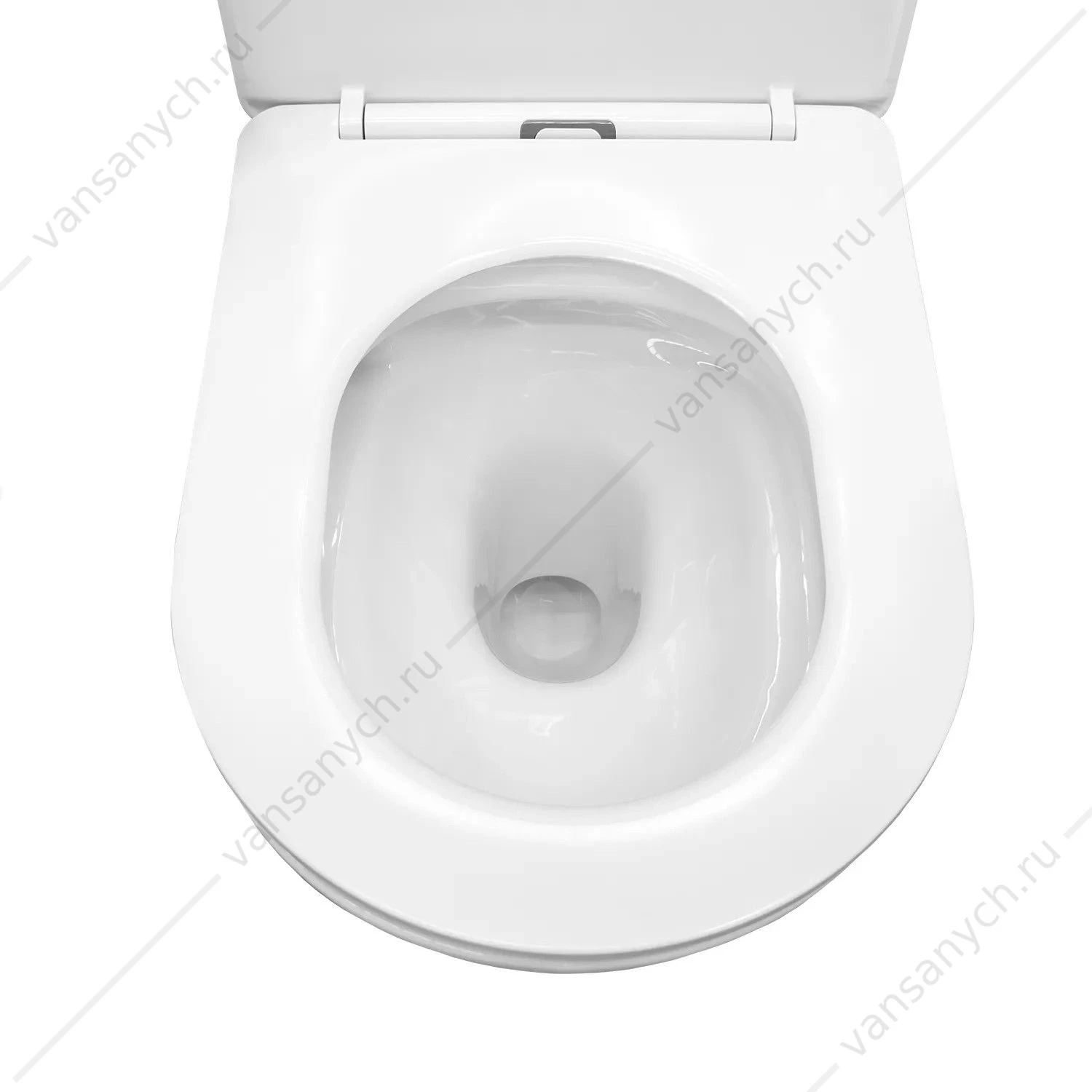 Унитаз безободковый с сиденьем микролифт COMFORTY CF40513R белый подвесной