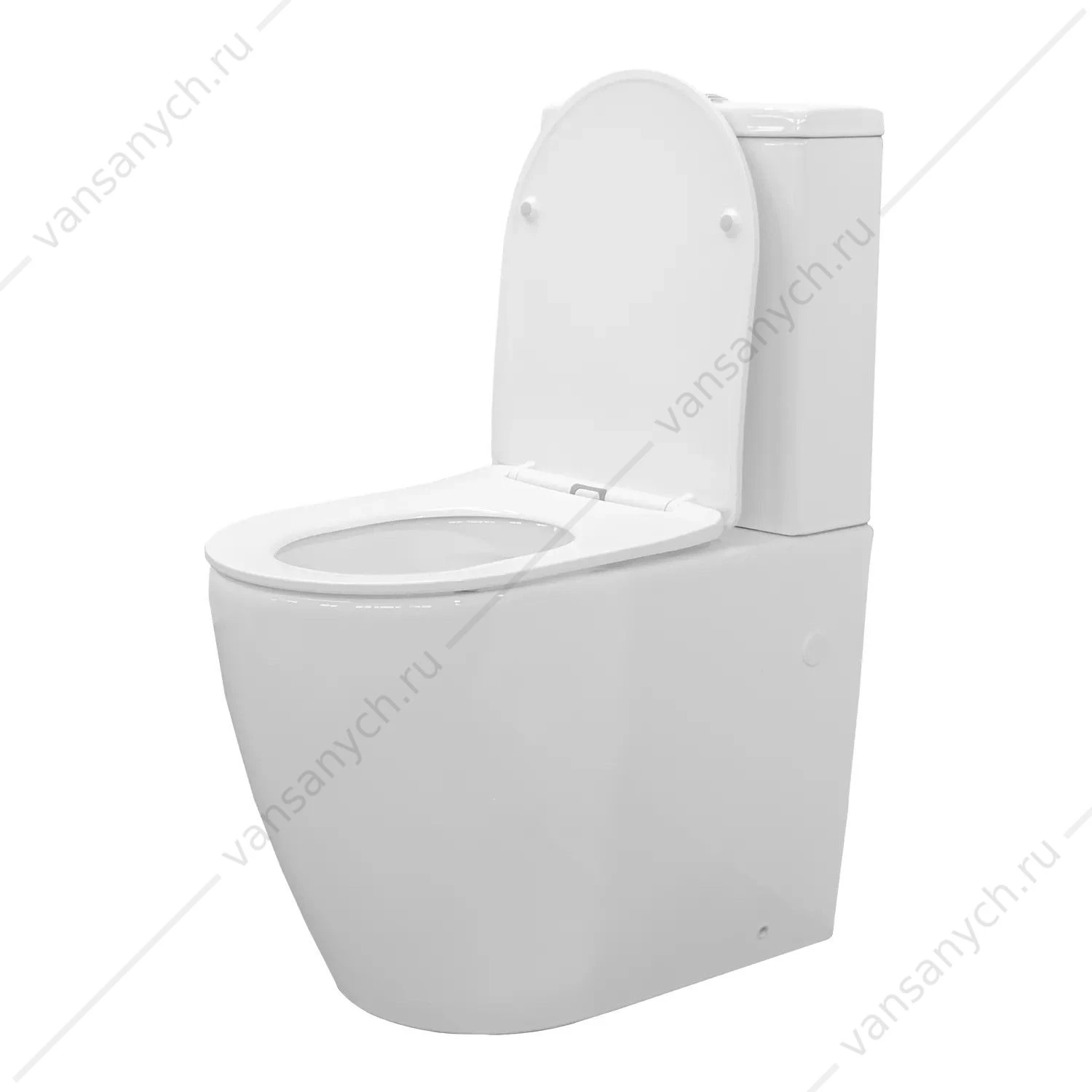 Унитаз-компакт безободковый с сиденьем микролифт Comforty CF41253S