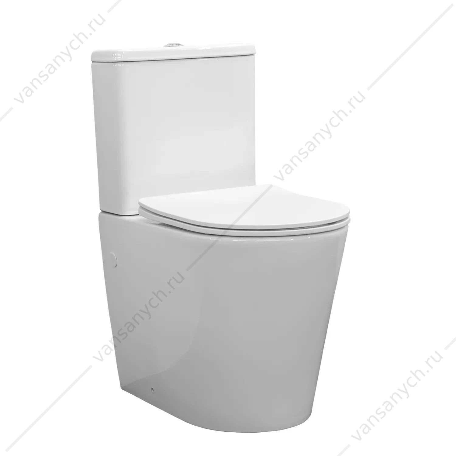 Унитаз-компакт безободковый с сиденьем микролифт Comfroty CF41273S