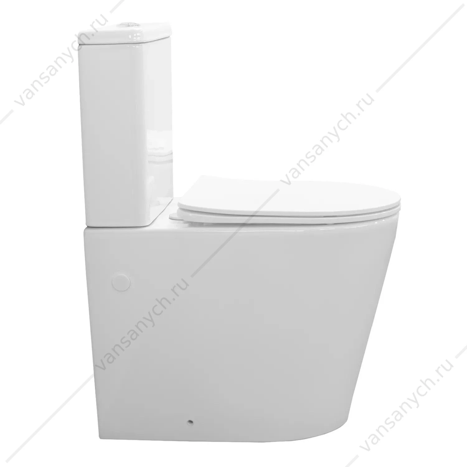 Унитаз-компакт безободковый с сиденьем микролифт Comfroty CF41273S