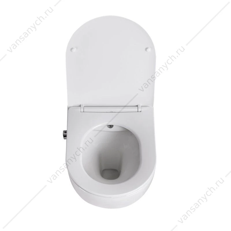 Унитаз с функцией биде и смесителем, безободковый, с сиденьем  BELBAGNO UNO BB3105CHR-BS/SC