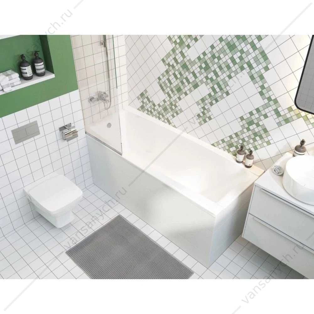 Ванна 160х70 акриловая Santek Санторини 1WH302494
