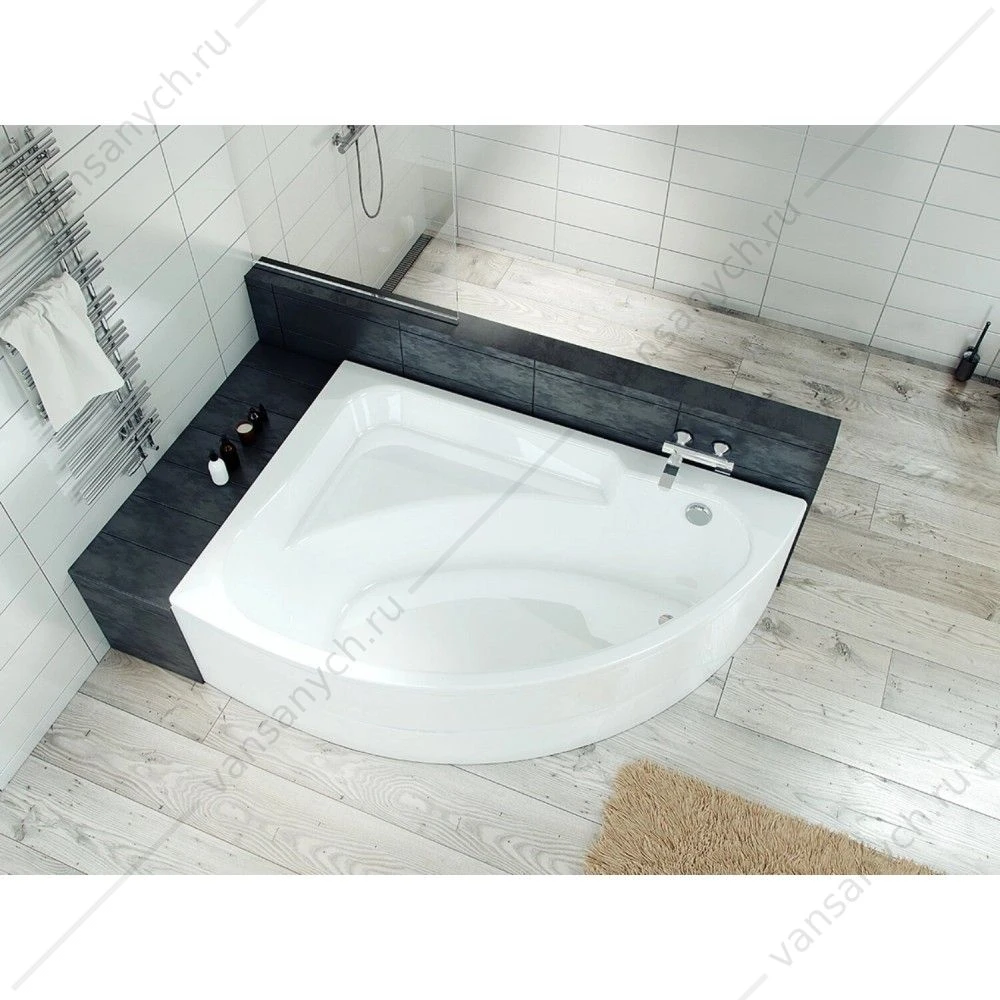 Ванна 150х100 R(правая) акриловая Santek Гоа 1WH112032 асимметричная