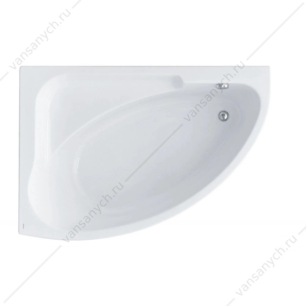 Ванна 150х100 L(левая) акриловая Santek Гоа 1WH112033 асимметричная