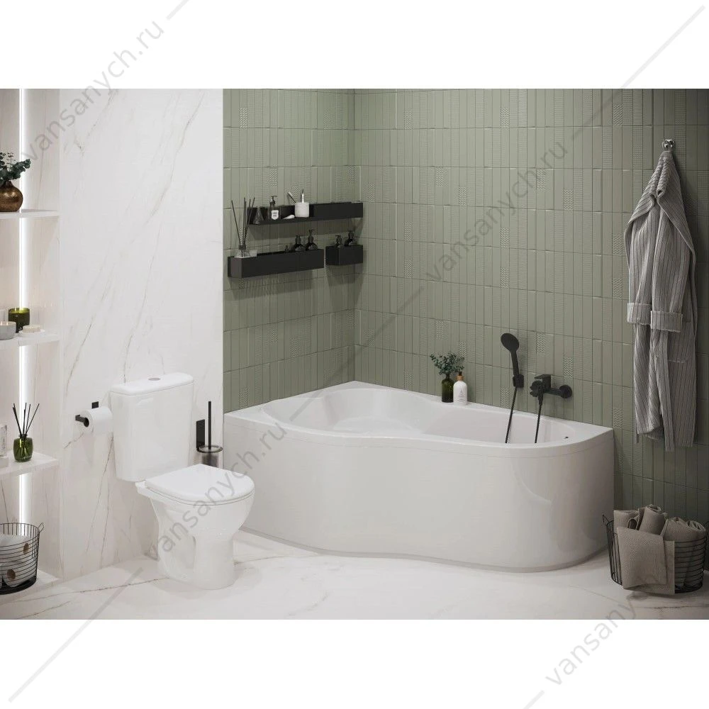 Ванна 160х100 R(правая) акриловая Santek Ибица XL 1WH112037