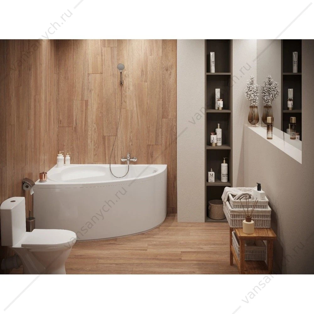 Ванна 150х100 L(левая) акриловая Santek Шри-Ланка 1WH302394