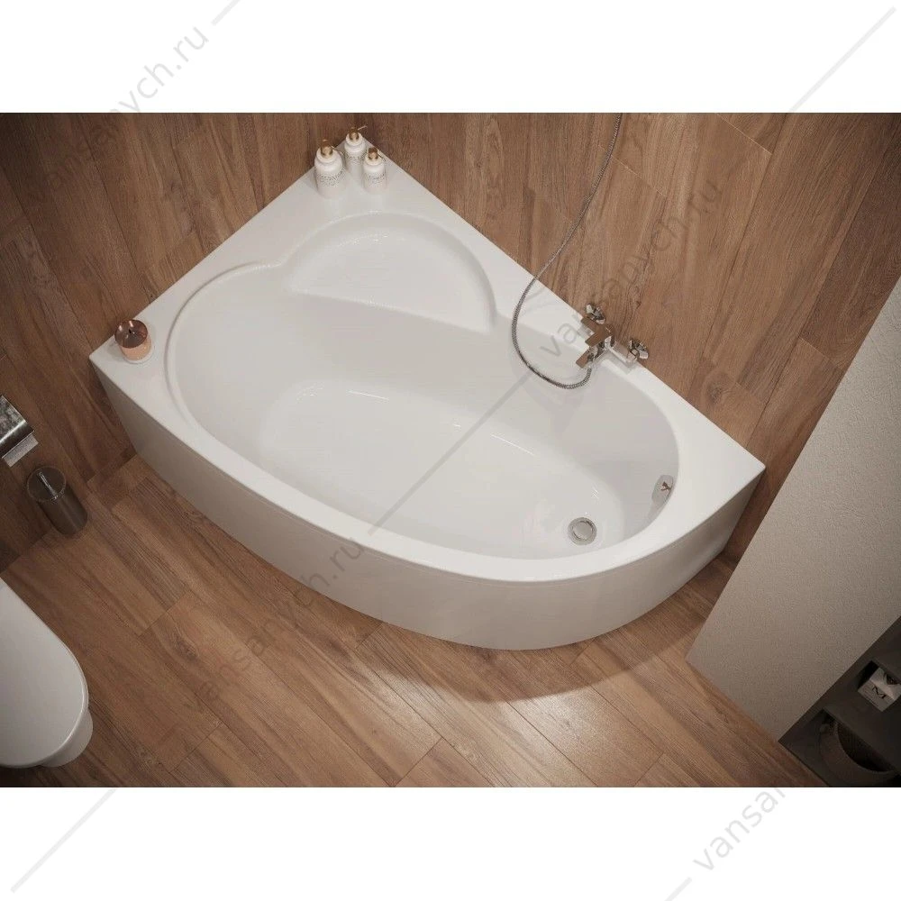 Ванна 150х100 R(правая) акриловая Santek Шри-Ланка 1WH302395 асимметричная