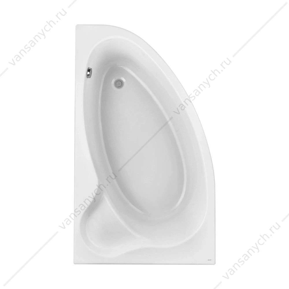 Ванна 170х100 L(левая) акриловая Santek Эдера 1WH501662 асимметричная