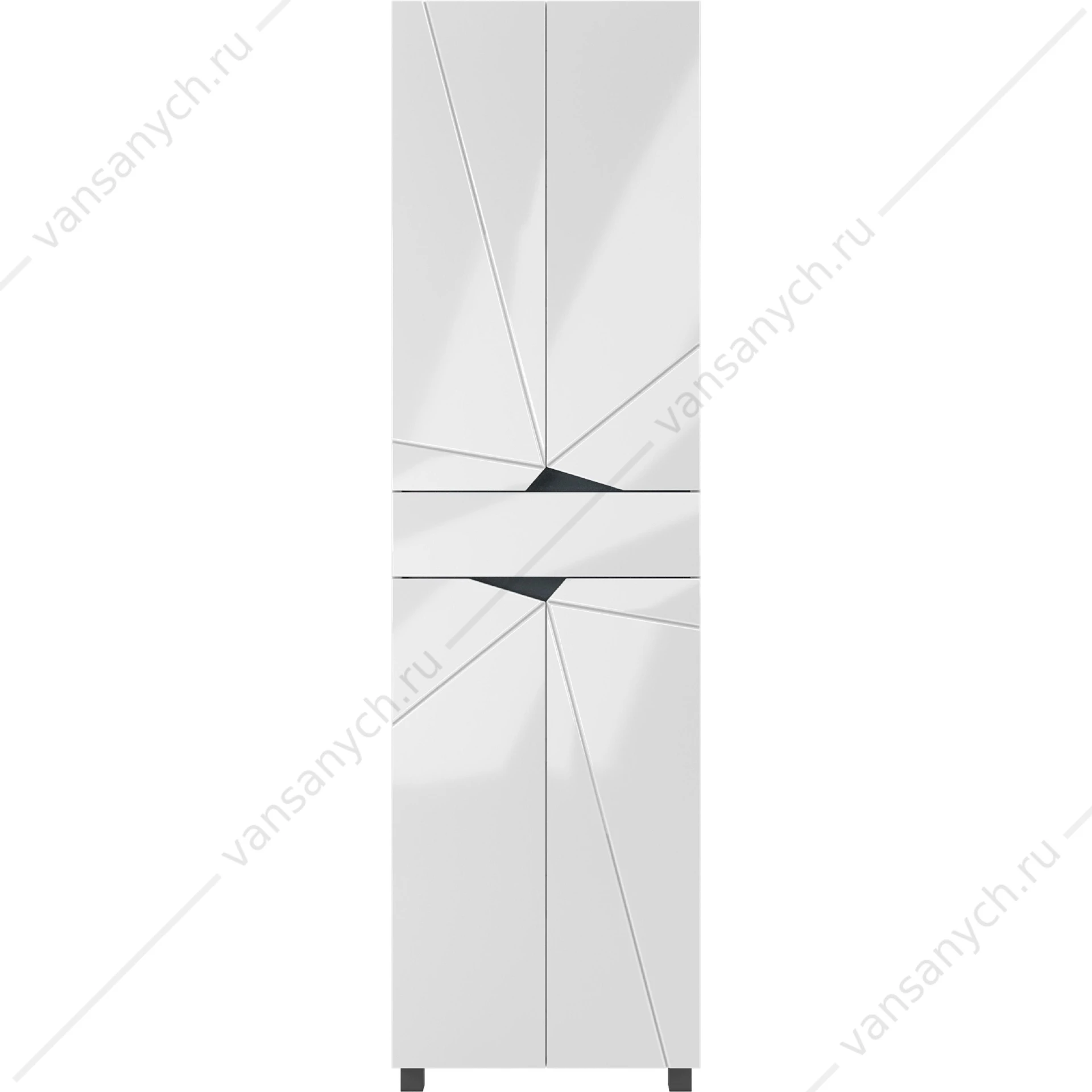 Пенал 55х195 напольный Vector 55 1 ящ. Домино DV6605P