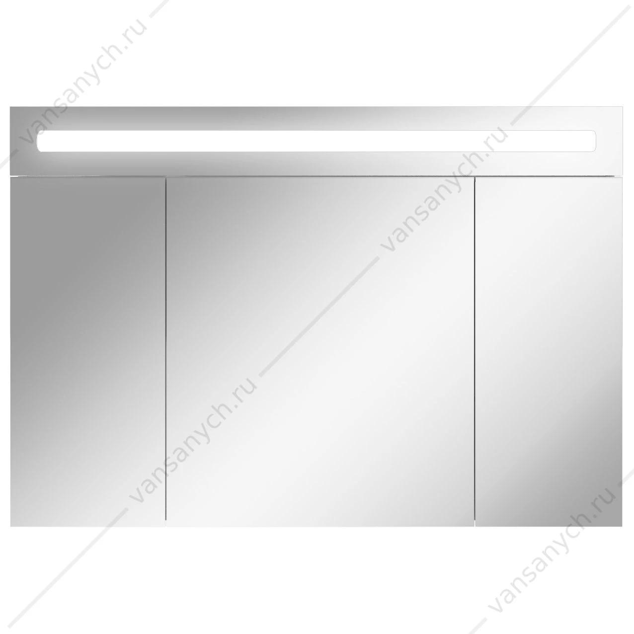 Зеркало-шкаф 105 с подсветкой LED Аврора Домино DV8013HZ