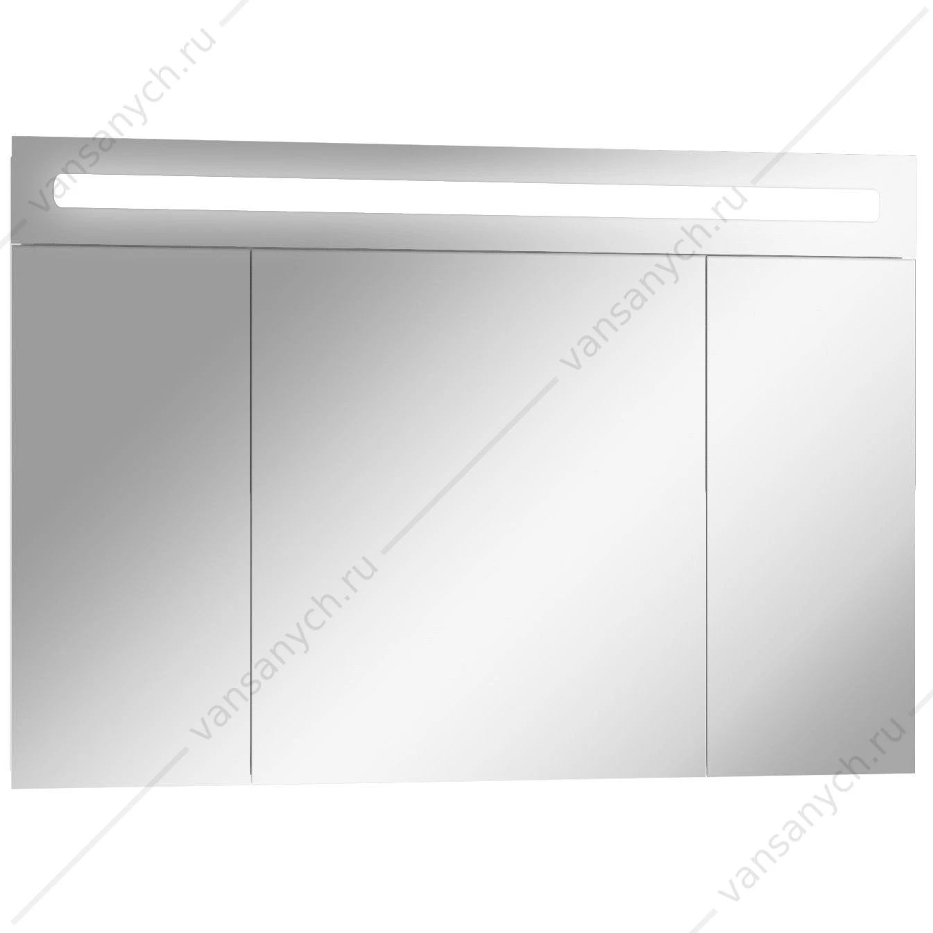 Зеркало-шкаф 105 с подсветкой LED Аврора Домино DV8013HZ