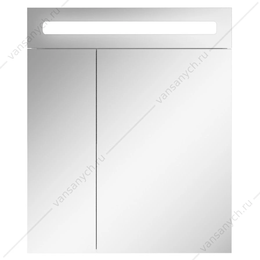 Зеркало-шкаф 60 с подсветкой LED Аврора Домино DV8005HZ