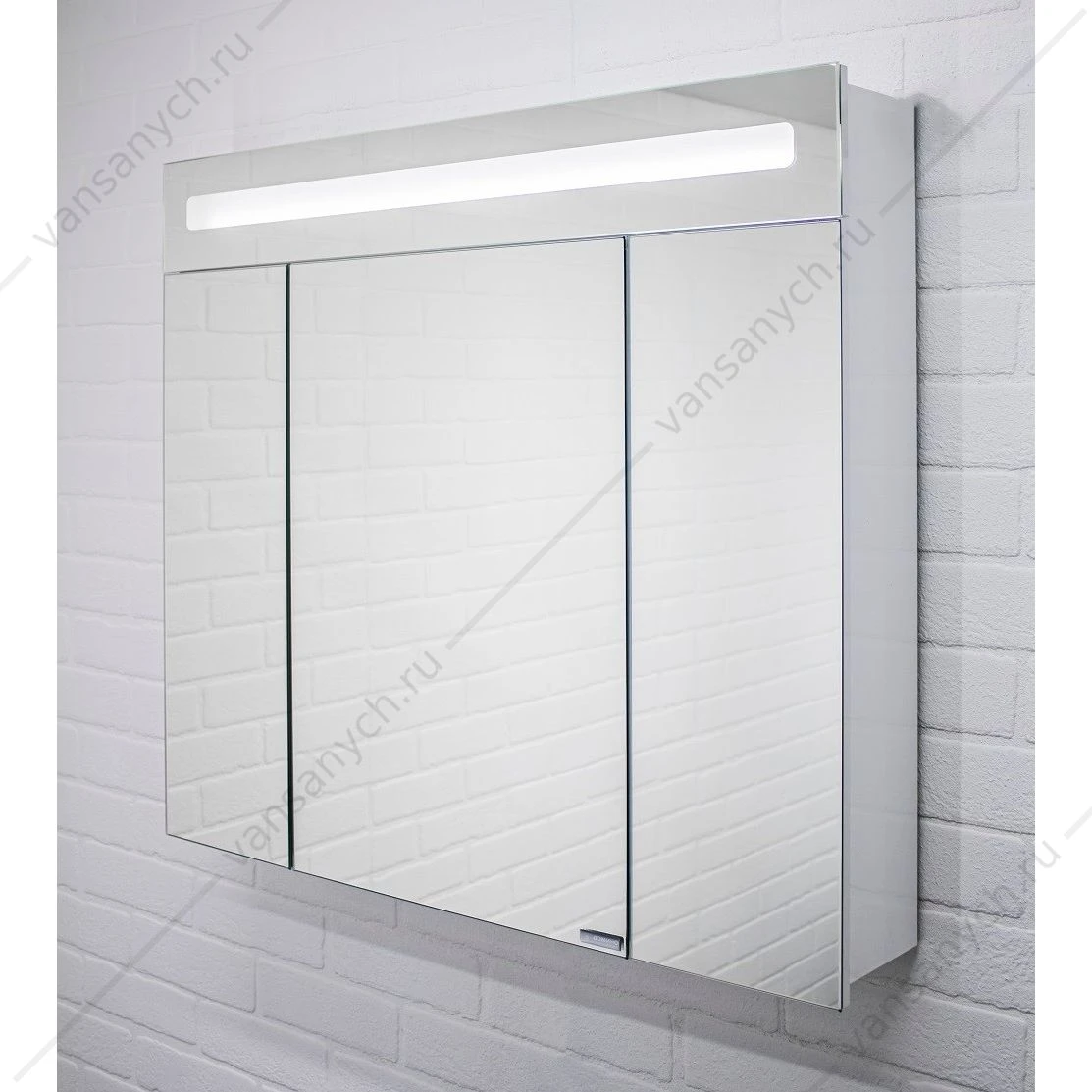 Зеркало-шкаф 80 с подсветкой LED Аврора Домино DV8009HZ