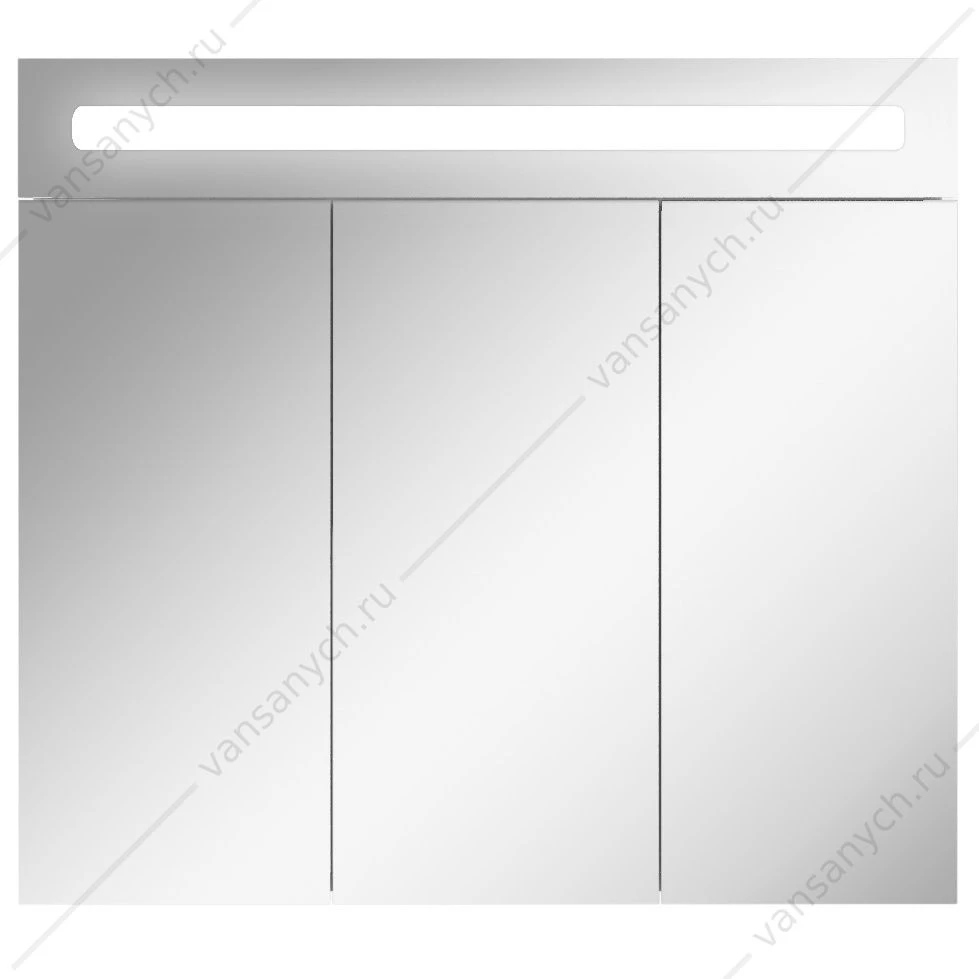 Зеркало-шкаф 80 с подсветкой LED Аврора Домино DV8009HZ