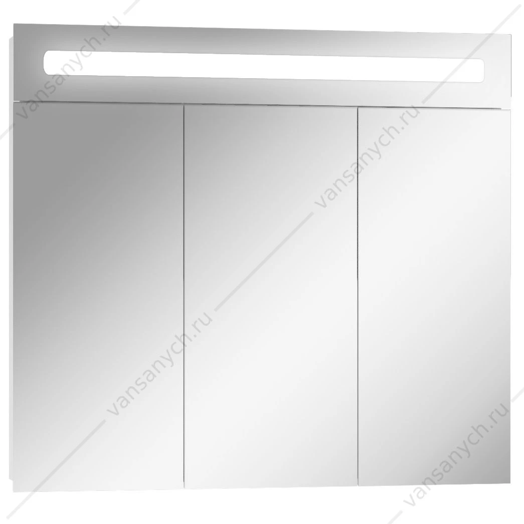 Зеркало-шкаф 80 с подсветкой LED Аврора Домино DV8009HZ