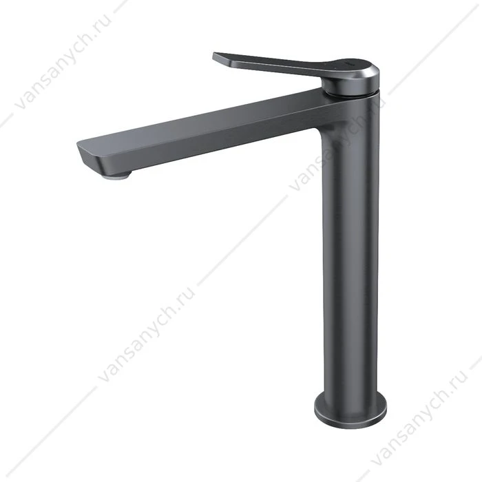 Смеситель для накладной раковины, матовый графит, Parker, IDDIS, PARGM01i01