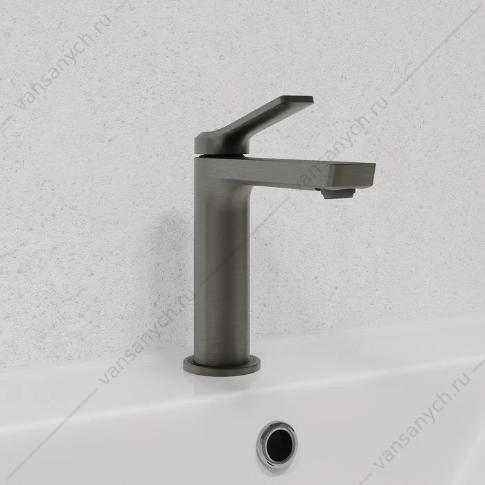 Смеситель для раковины, матовый графит, Parker, IDDIS, PARGM00i01