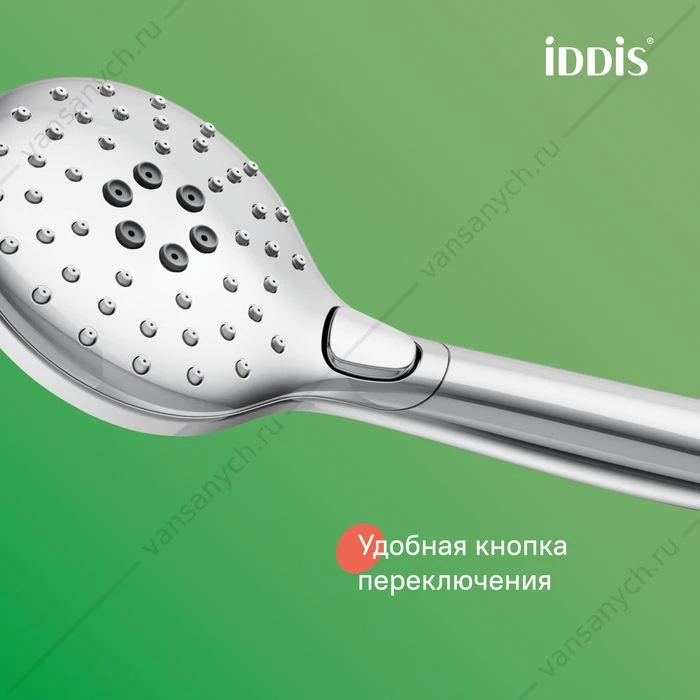 Смеситель с верхним душем и изливом, Ray, IDDIS, RAYSB3Fi06