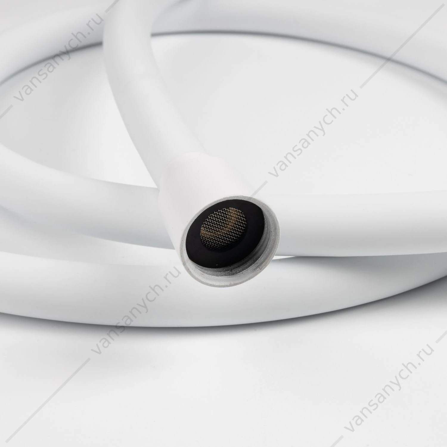 Шланг для душа, белый матовый, силиконовый, 1,2м, Optima Home, IDDIS, OPH12WLi19