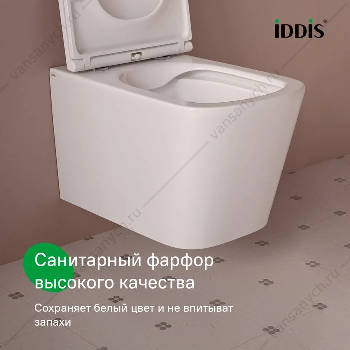 Унитаз безободковый подвесной, Bild, IDDIS, BILRNSEi25