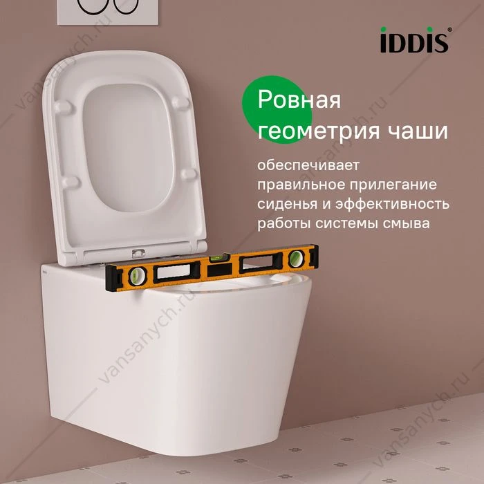 Унитаз безободковый подвесной, Bild, IDDIS, BILRNSEi25