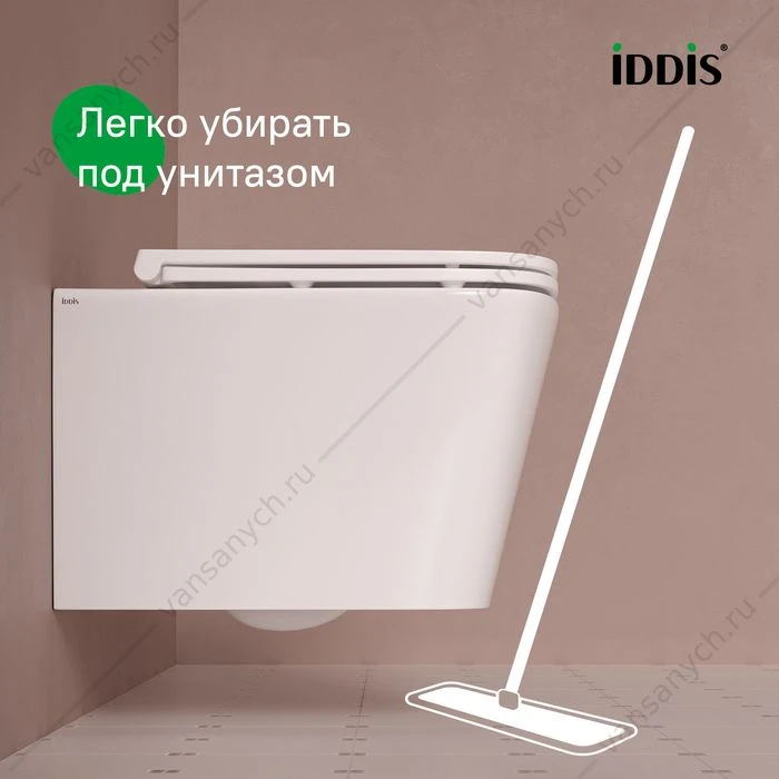 Унитаз безободковый подвесной, Bild, IDDIS, BILRNSEi25