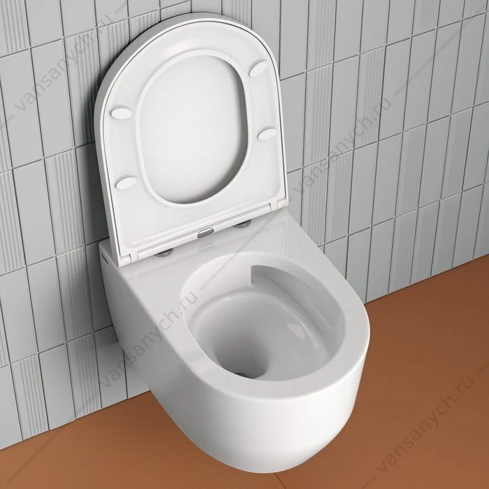 Унитаз безободковый подвесной, Aiger, IDDIS, AIGRDSEi25