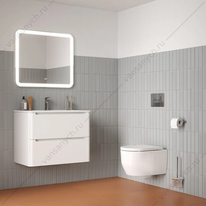 Унитаз безободковый подвесной, Aiger, IDDIS, AIGRDSEi25