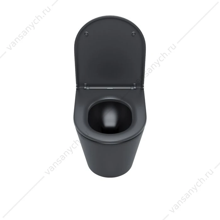 Унитаз безободковый подвесной, чёрный, Calipso, IDDIS, CALR3BMi25