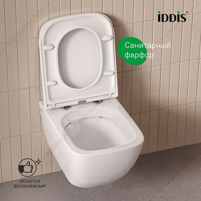 Унитаз безободковый подвесной,  Torr, IDDIS, TORRDSEi25