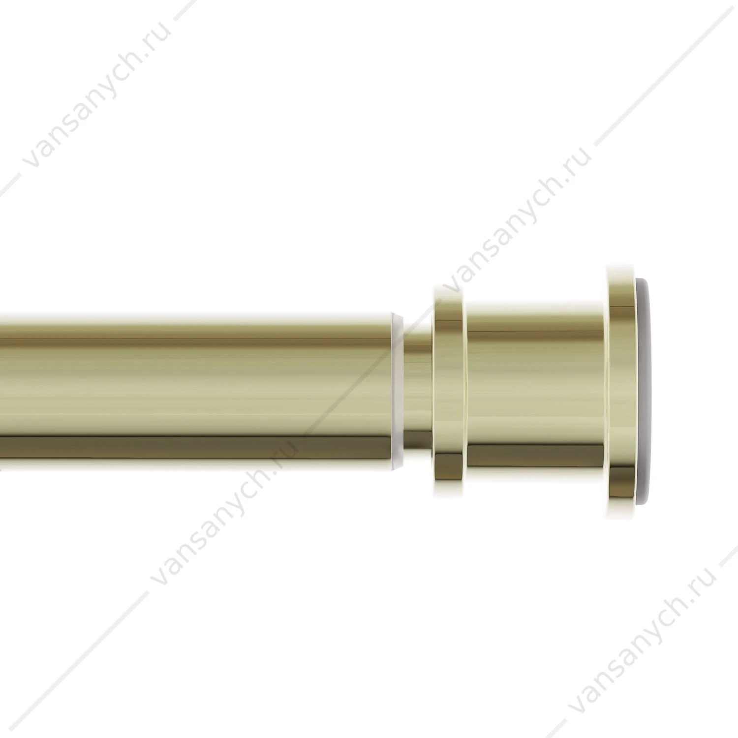 Карниз для ванной 110-200 см, золотой матовый, Elegante, IDDIS, RSG0120i14
