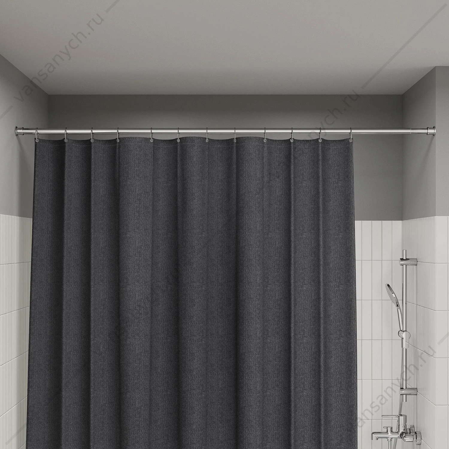 Карниз для ванной 110-200 см, хром глянц., Elegante, IDDIS, RSC0120i14