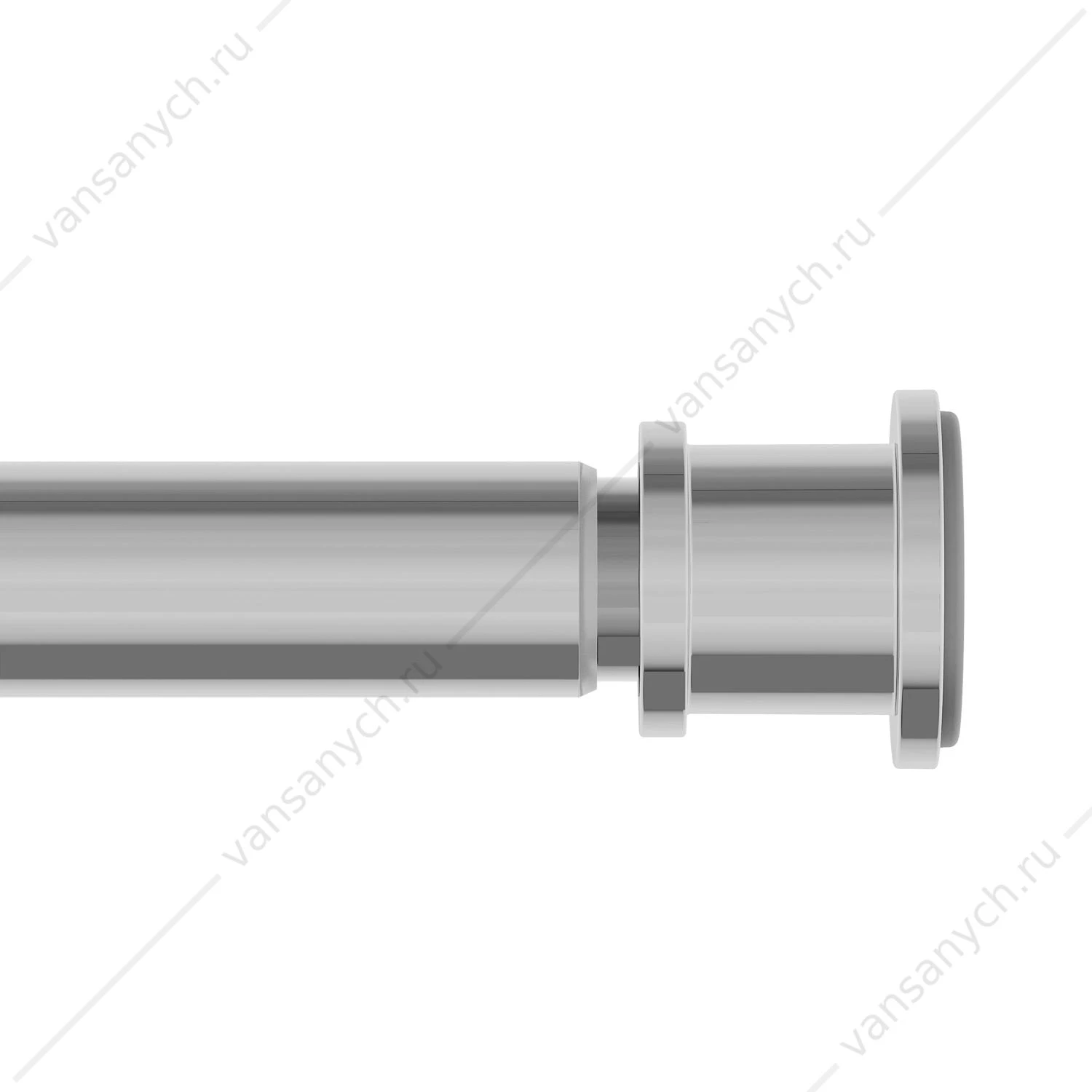 Карниз для ванной 110-200 см, хром глянц., Elegante, IDDIS, RSC0120i14