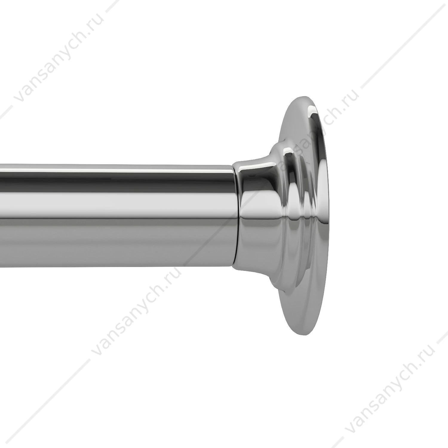 Карниз угловой для ванной 90-180 см, хром глянц., Elegante, IDDIS, 050A200I14