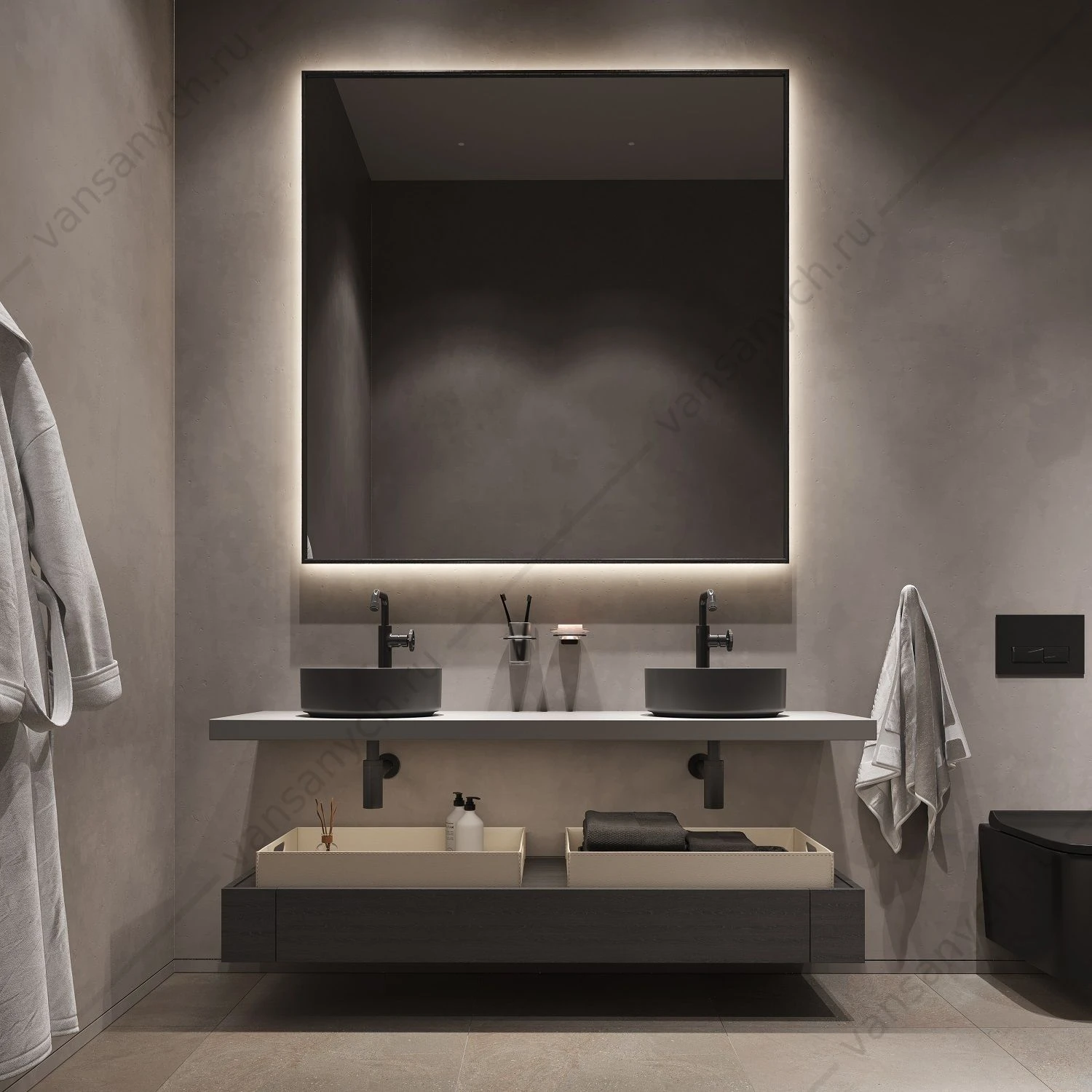 Сифон для раковины бутылочный, графит, Optima Home, IDDIS, OPTGM00i84