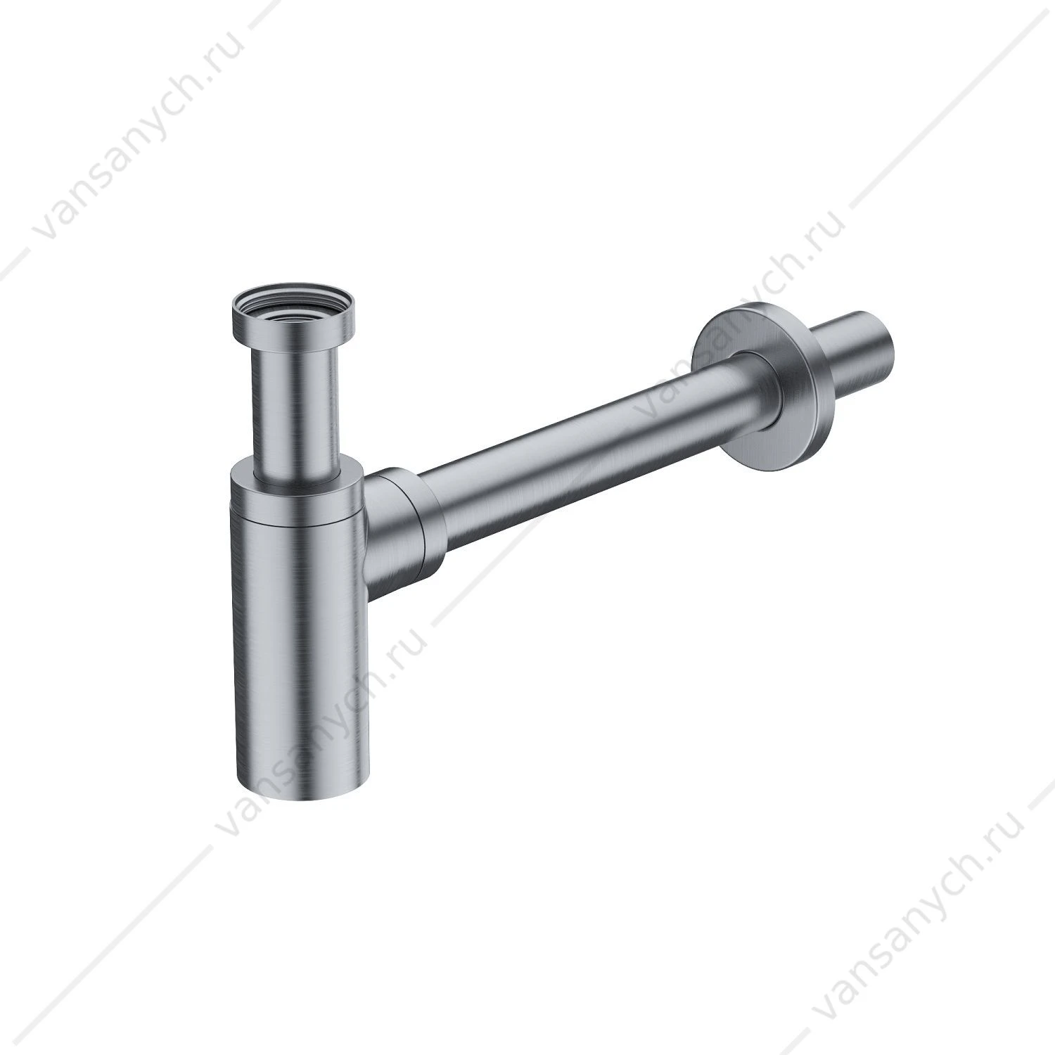 Сифон для раковины бутылочный, матовый хром, Optima Home, IDDIS, OPTBC00i84