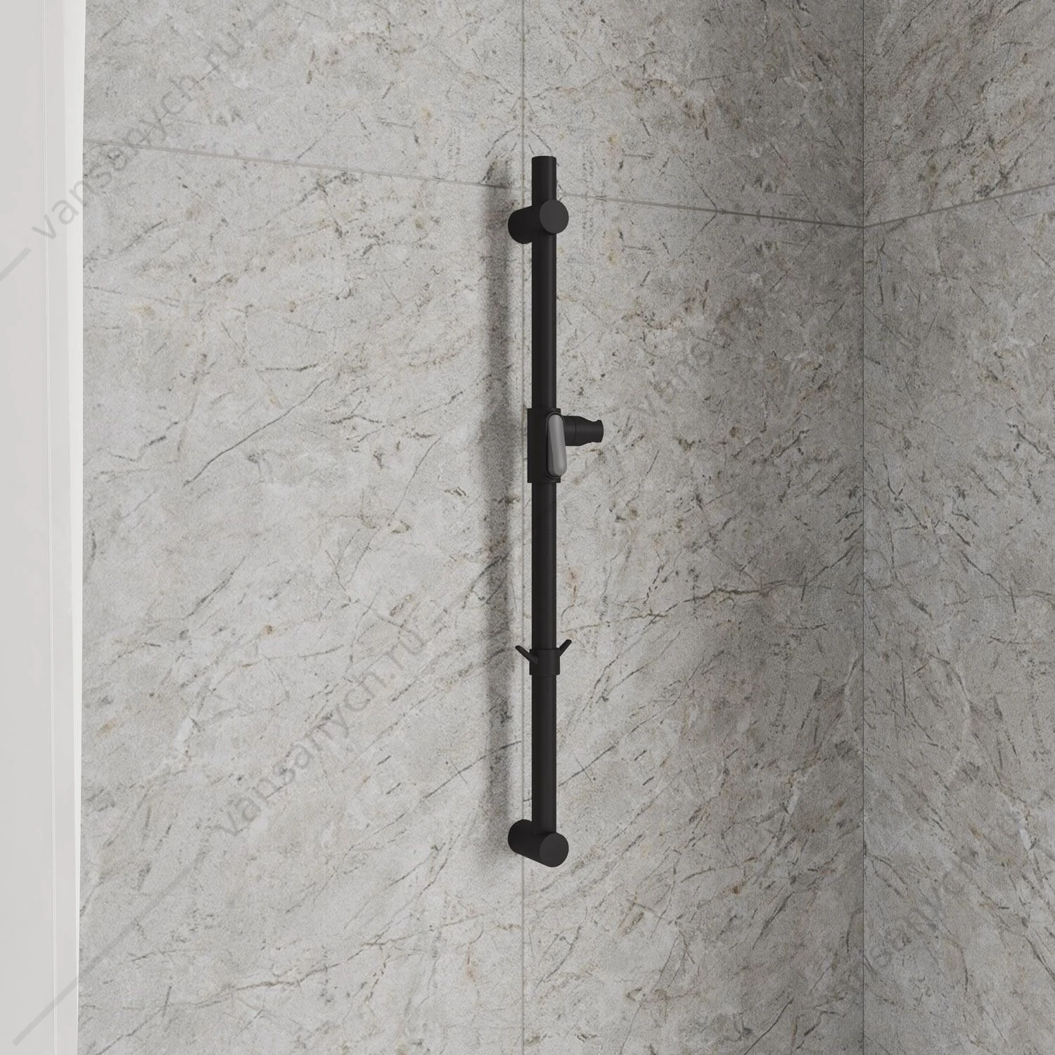 Стойка для душа, черная матовая, Ideal Spa, Milardo, ILS70B0M17