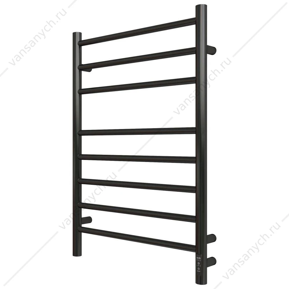 Полотенцесушитель 50х80 электрический 90Вт Grois Laura GR-132 П8 black mat R
