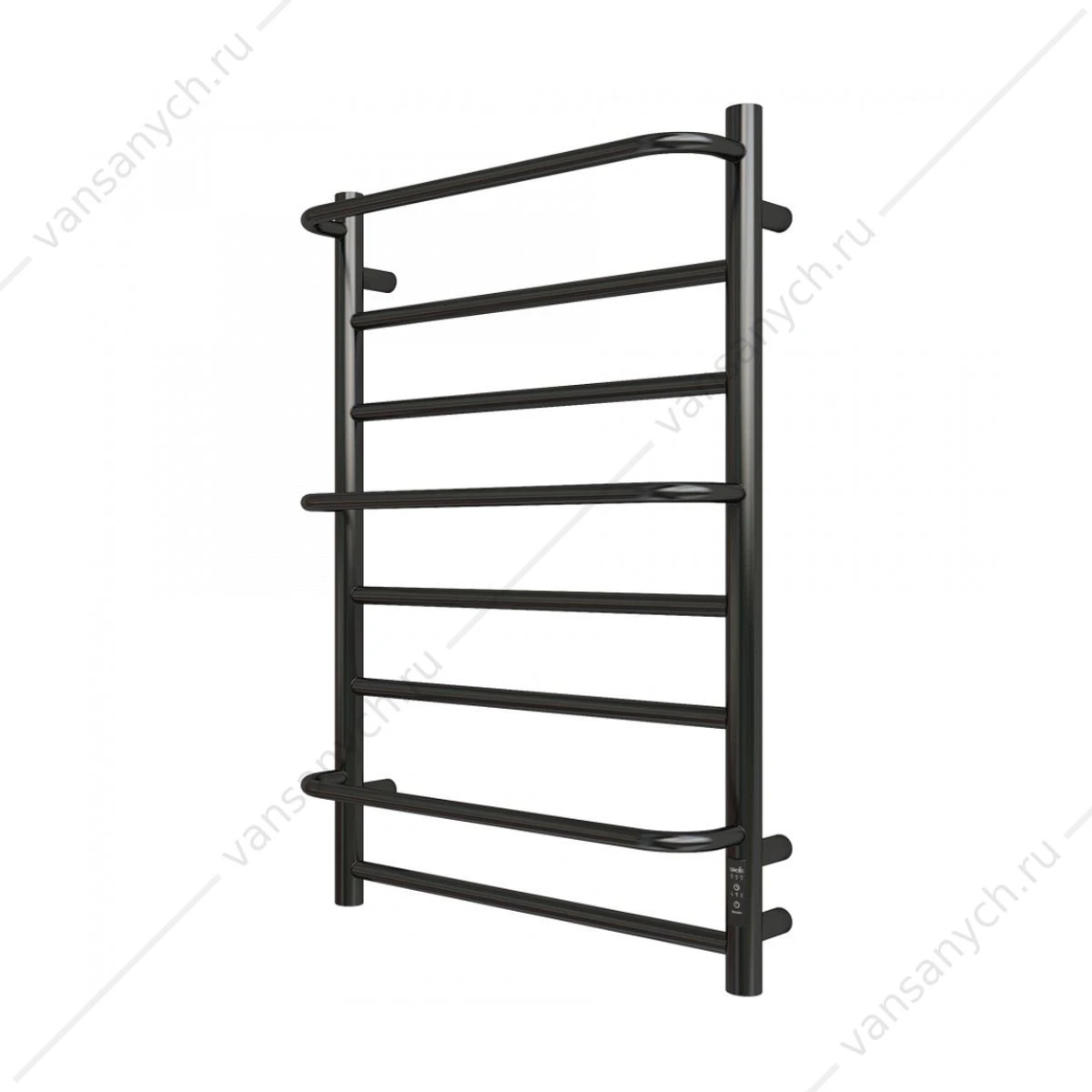 Полотенцесушитель 50х80 электрический 150Вт Grois Gamma GR-137 П8 black mat R