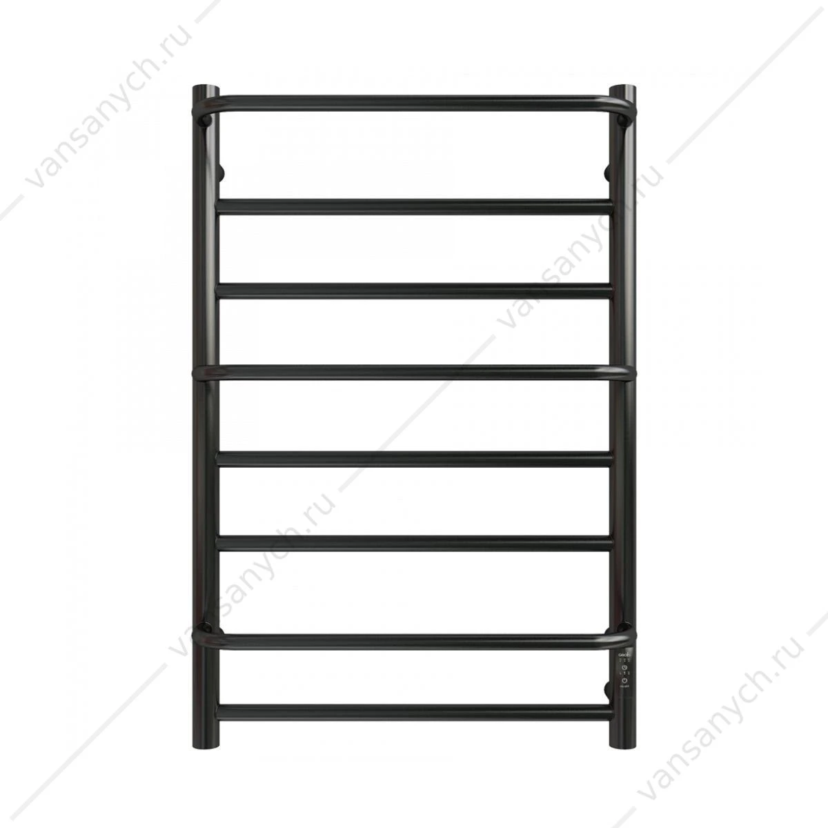 Полотенцесушитель 50х80 электрический 150Вт Grois Gamma GR-137 П8 black mat R