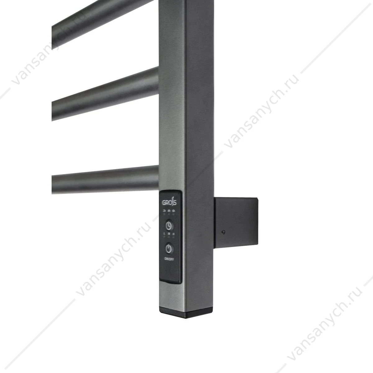 Полотенцесушитель 50х80 электрический 130Вт Grois Nex GR-112 П8 grey U