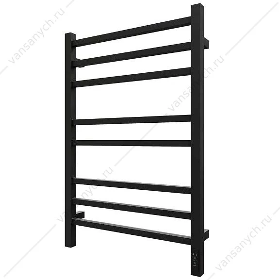Полотенцесушитель 50х80 электрический 130Вт Grois Alex GR-102 П8 black mat U