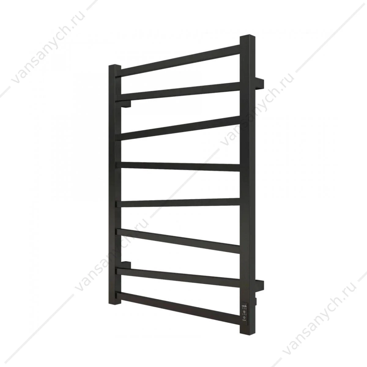 Полотенцесушитель 50х80 электрический 130Вт Grois ZIGZAG GR-103 П8 black mat R