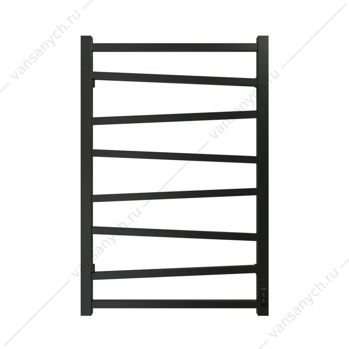 Полотенцесушитель 50х80 электрический 130Вт Grois ZIGZAG GR-103 П8 black mat R