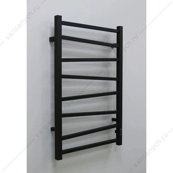 Полотенцесушитель 50х80 электрический 130Вт Grois ZIGZAG GR-103 П8 black mat R