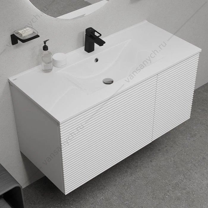 Тумба 100см с раковиной IDDIS Bild белый BIL10W0i95K