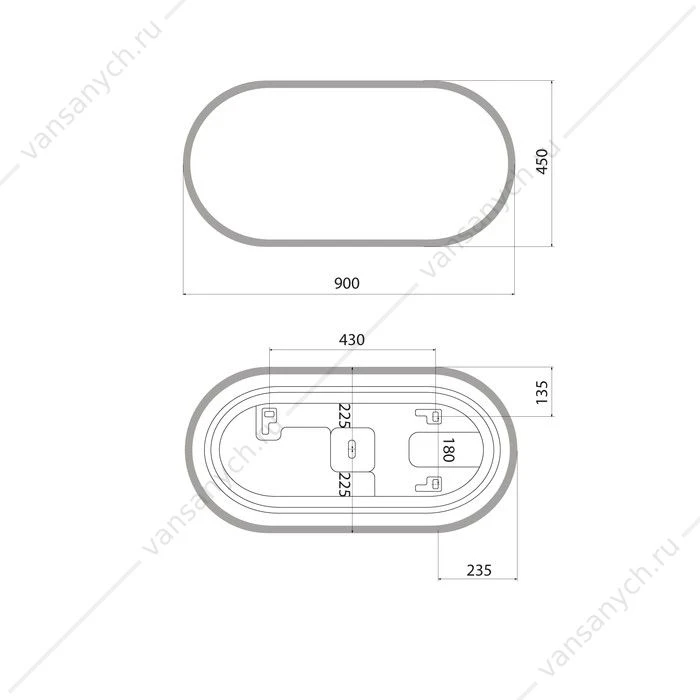 Зеркало IDDIS Uniq UNI9045i98