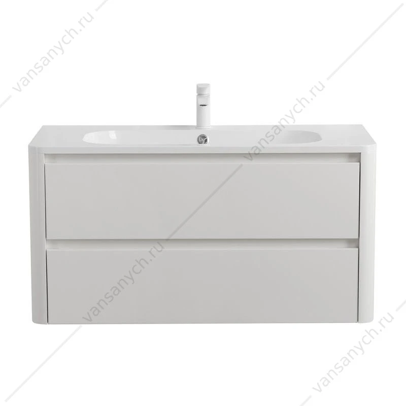 Тумба под раковину 80см подвесная 2 ящ. BelBagno Relax белый RELAX-800-2C-SO-BL