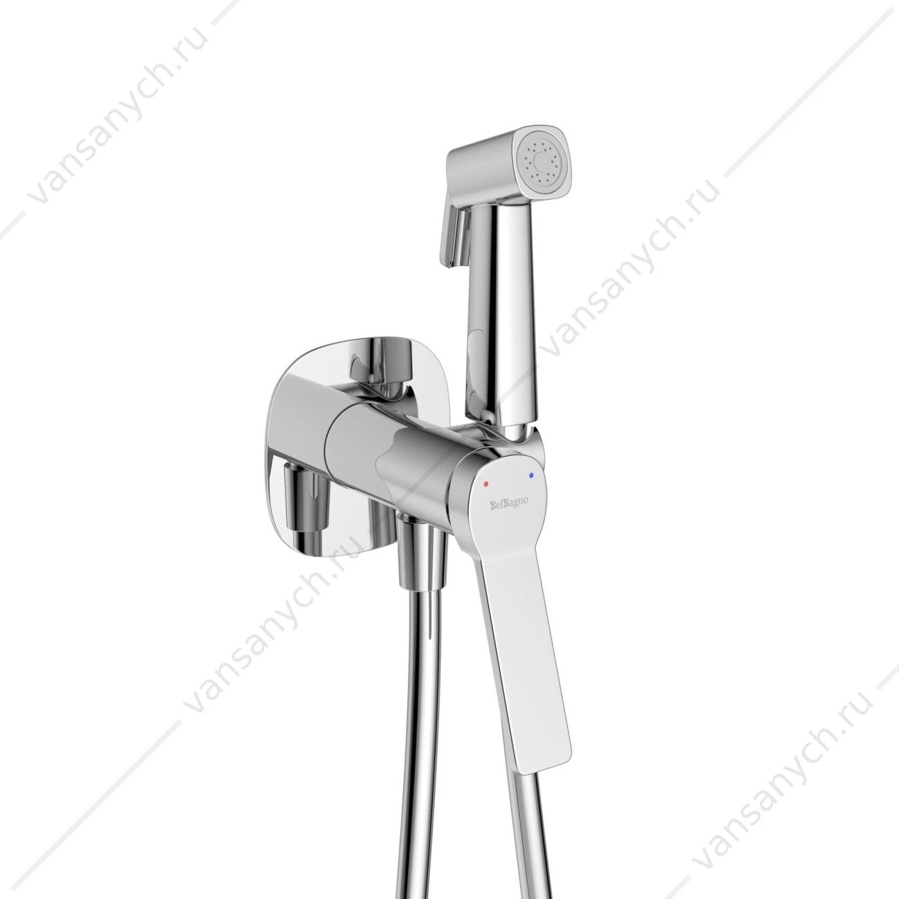 Смеситель с гигиеническим душем BelBagno ALBANO-VASM-CRM хром