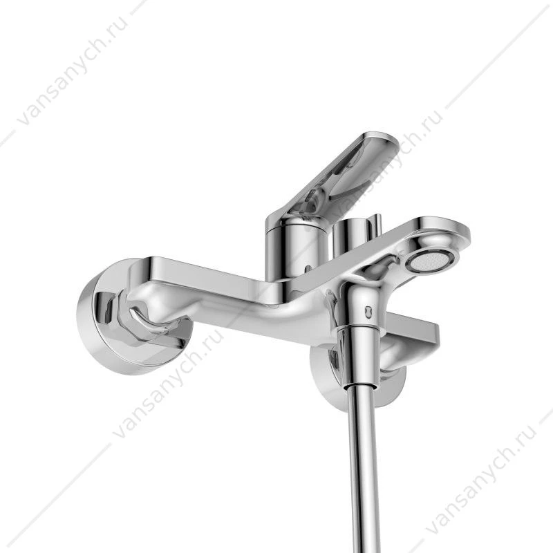 Смеситель для ванны с лейкой, шлангом, держателем  BelBagno хром UNIQUE-VASM-CRM